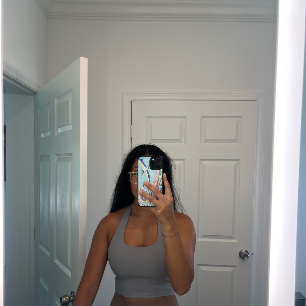 Amazon Light Blue Women's Crop Top